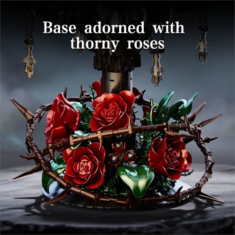Rose candle holder
