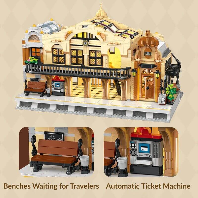 Vintage Steam Train Station