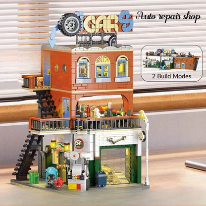 Auto Repair Shop Building Set