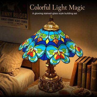 Butterfly Stained Glass Lamp
