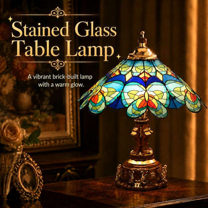 Butterfly Stained Glass Lamp