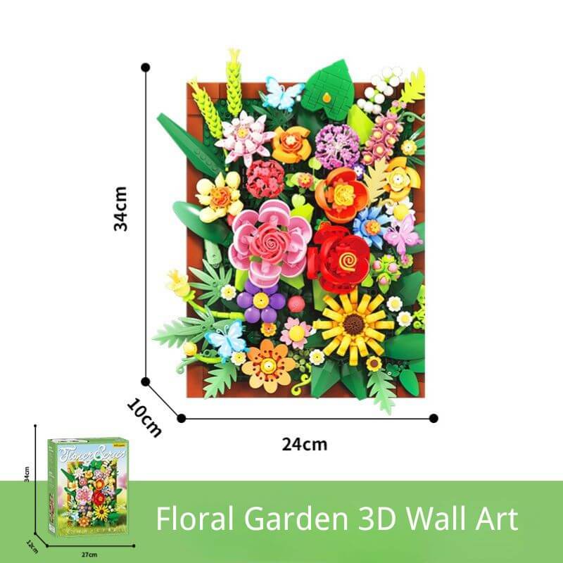 Floral Garden 3D Wall Art
