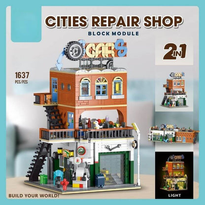 Auto Repair Shop Building Set
