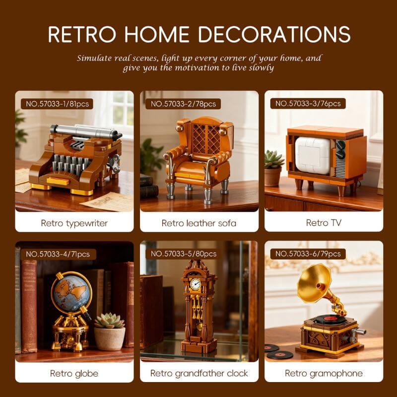 Retro Home Decorations（6 pieces）