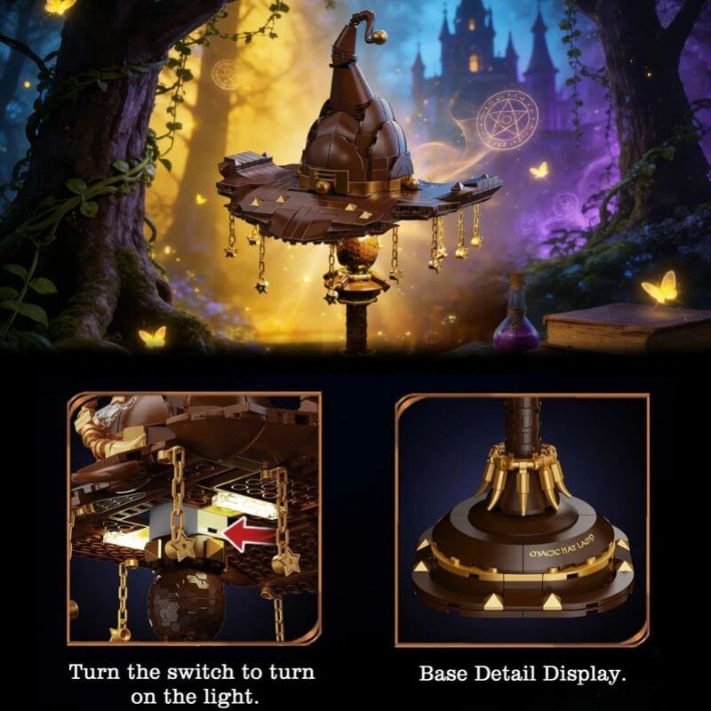 Enchanted Wizard Hat Lamp