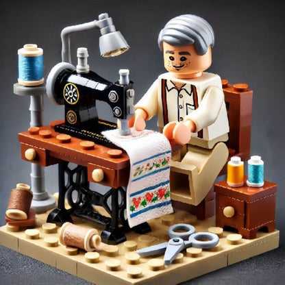 Vintage Sewing Studio Building Set