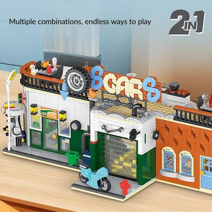 Auto Repair Shop Building Set