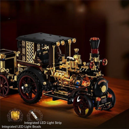 Vintage Steam-Powered Mechanical Car
