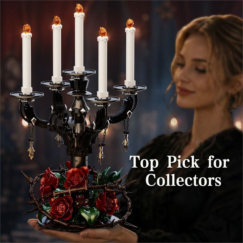 Rose candle holder