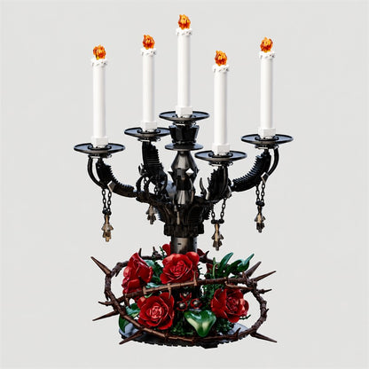 Rose candle holder