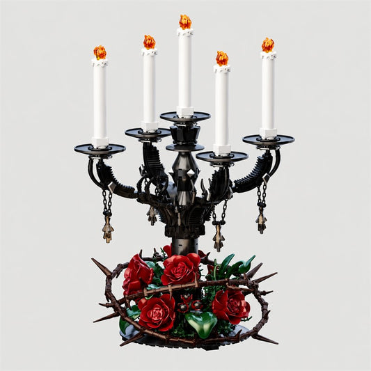 Rose candle holder