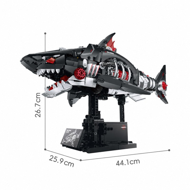 Mechshell Shark (Motorized + Mist + LED Lights)