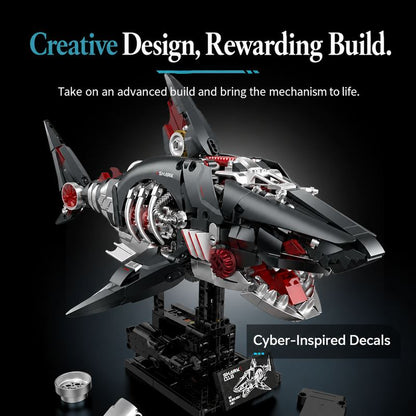 Mechshell Shark (Motorized + Mist + LED Lights)